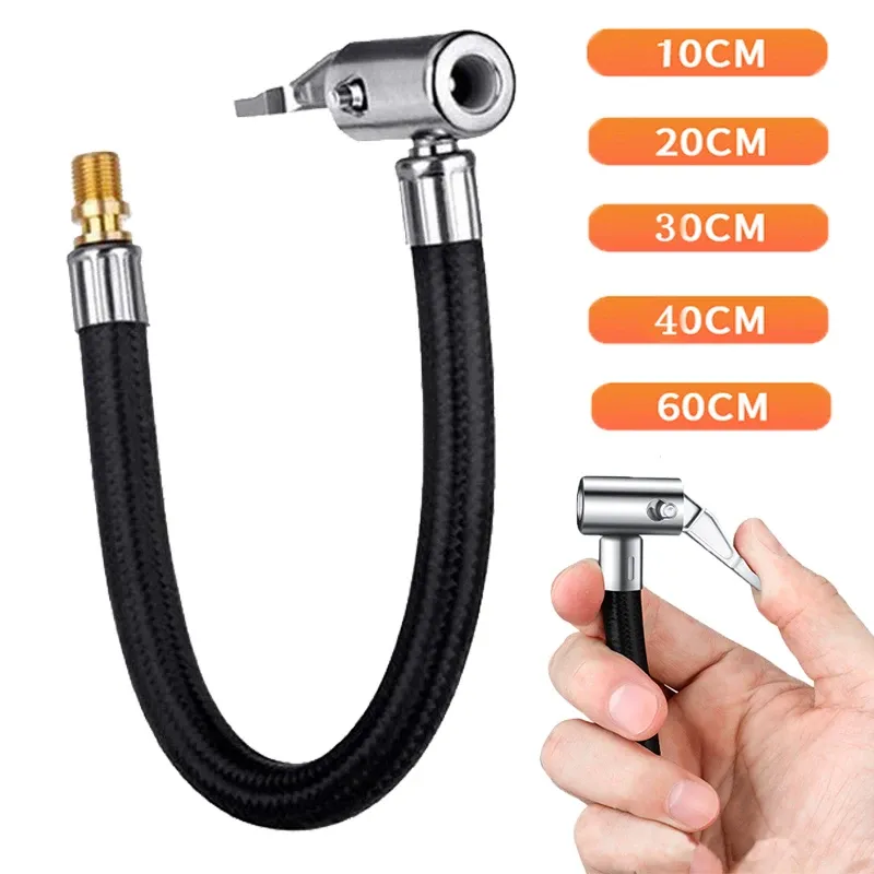 Rallonge de tuyau de gonflage pour pneus de voiture et de moto, 10, 20, 30 et 60 cm 1