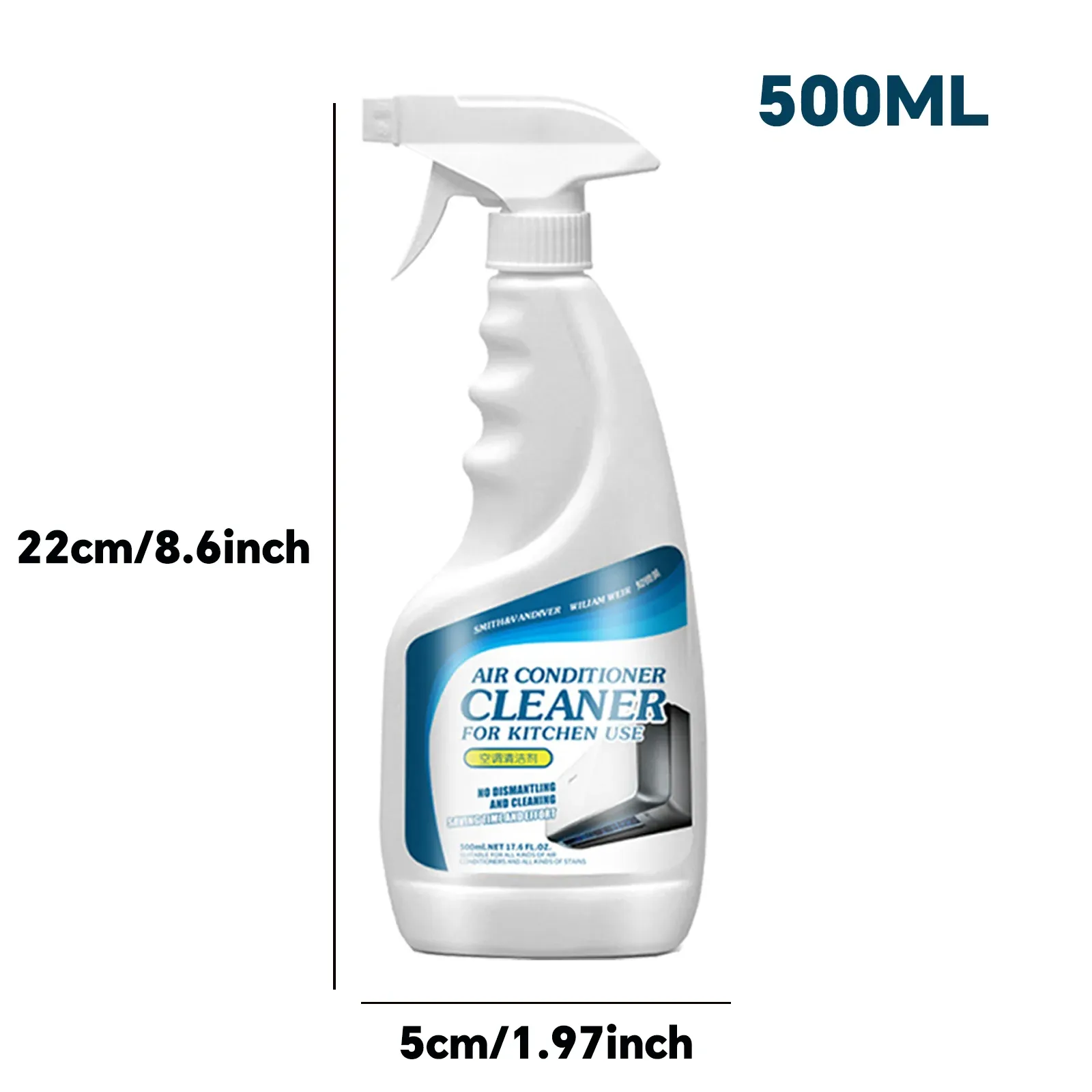 Nettoyant climatiseur en mousse 500 ml, spray désodorisant professionnel pour usage ménager et extérieur 7