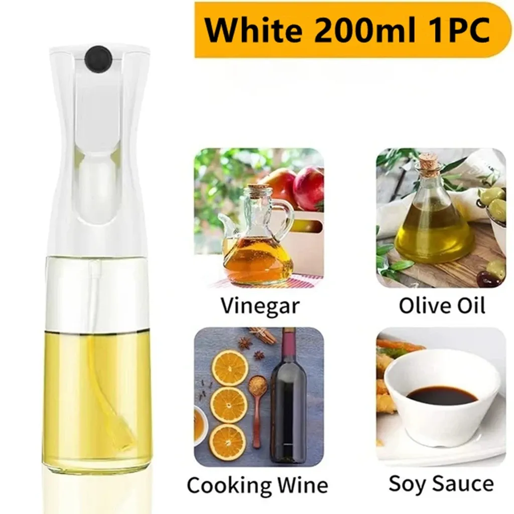 Pulvérisateur d'huile 200 ml / 300 ml, lot de 3 et 1 pièce, distributeur d'huile de cuisine pour le fitness, la perte de graisse, le camping et le barbecue 7