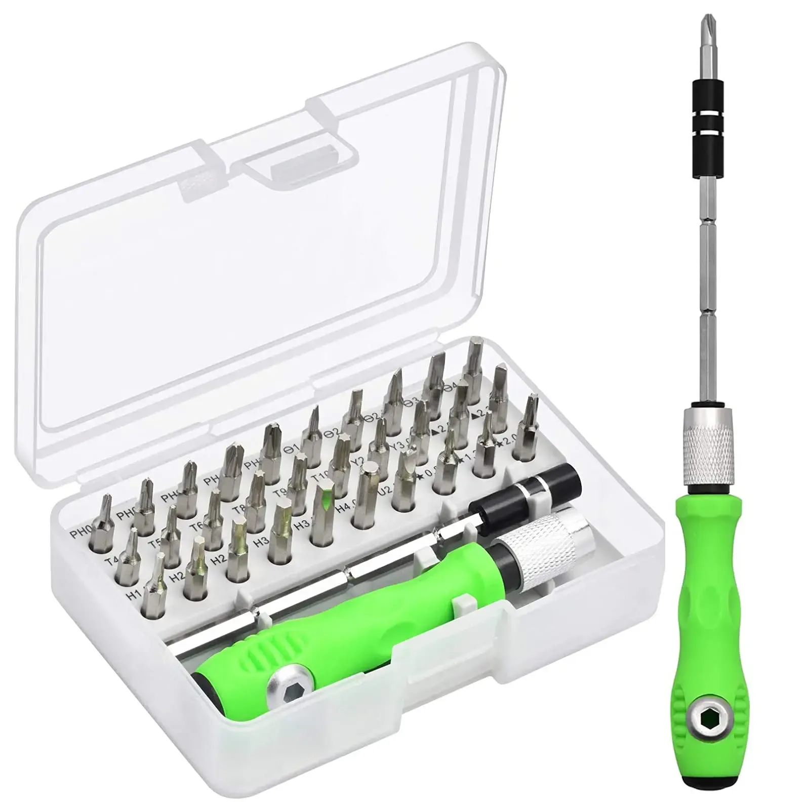 Jeu de tournevis multifonctions, mini tournevis Torx et Phillips, embout magnétique, kit d'outils de réparation portables, 32 en 1 1
