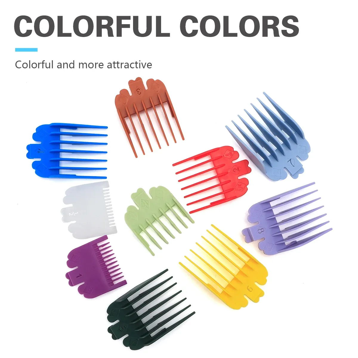 Protections de rechange pour tondeuse à cheveux, peignes de coupe, lot de 10 pièces 3