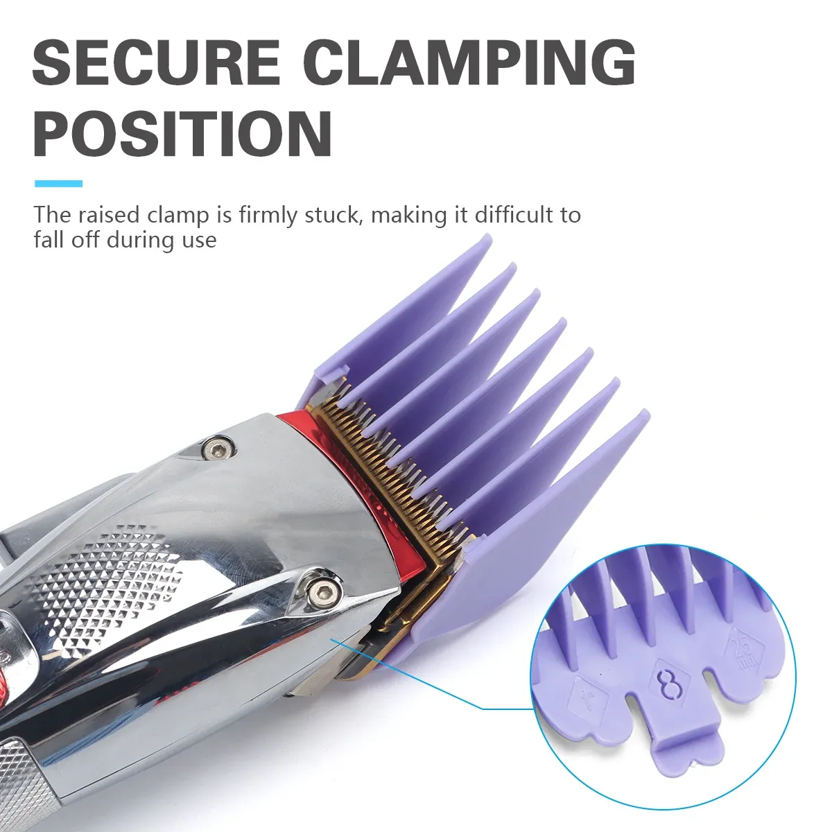 Protections de rechange pour tondeuse à cheveux, peignes de coupe, lot de 10 pièces 2