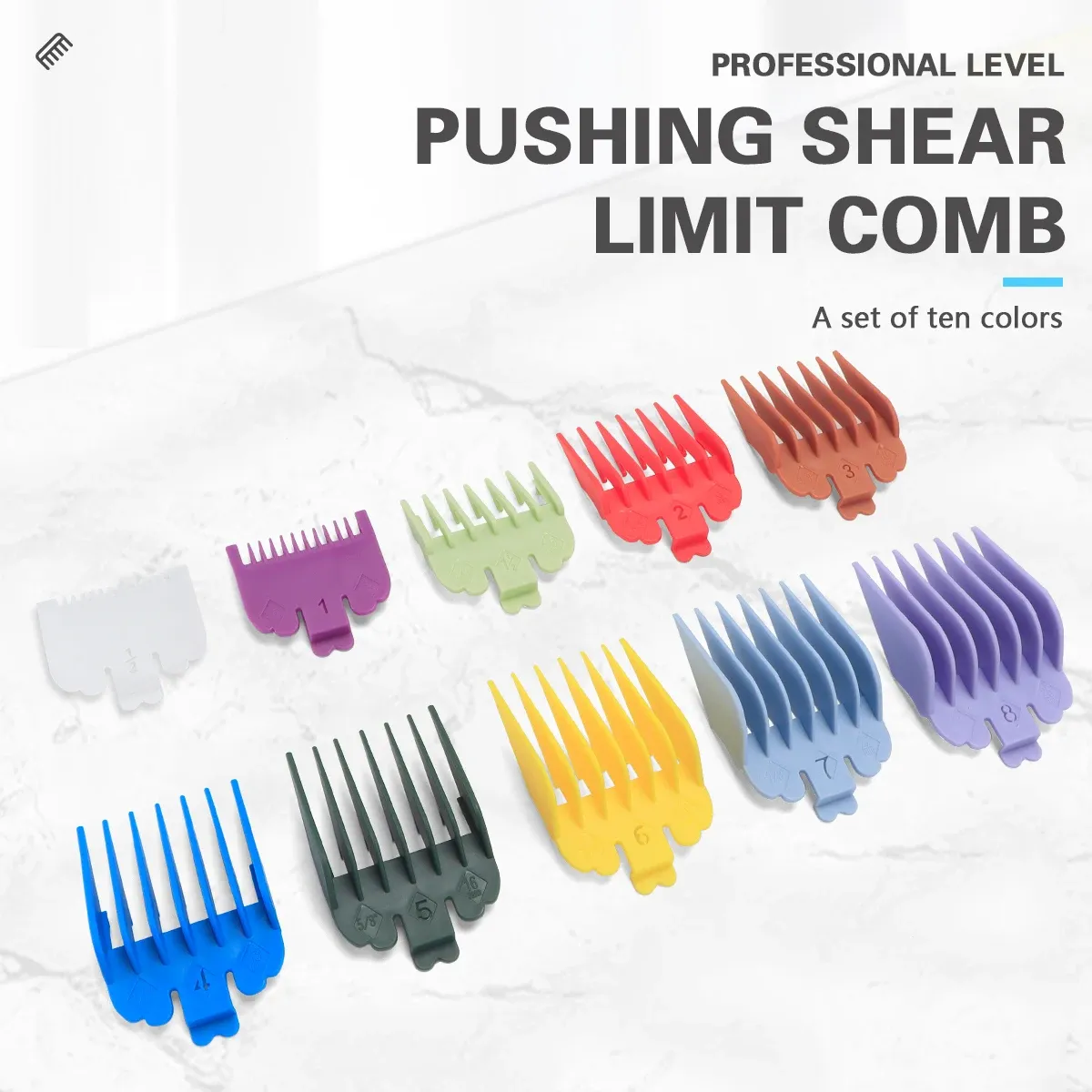 Protections de rechange pour tondeuse à cheveux, peignes de coupe, lot de 10 pièces
