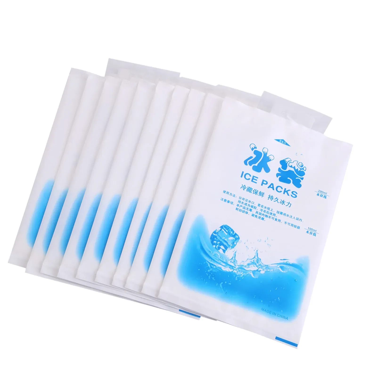 Compresse froide en gel, finitions