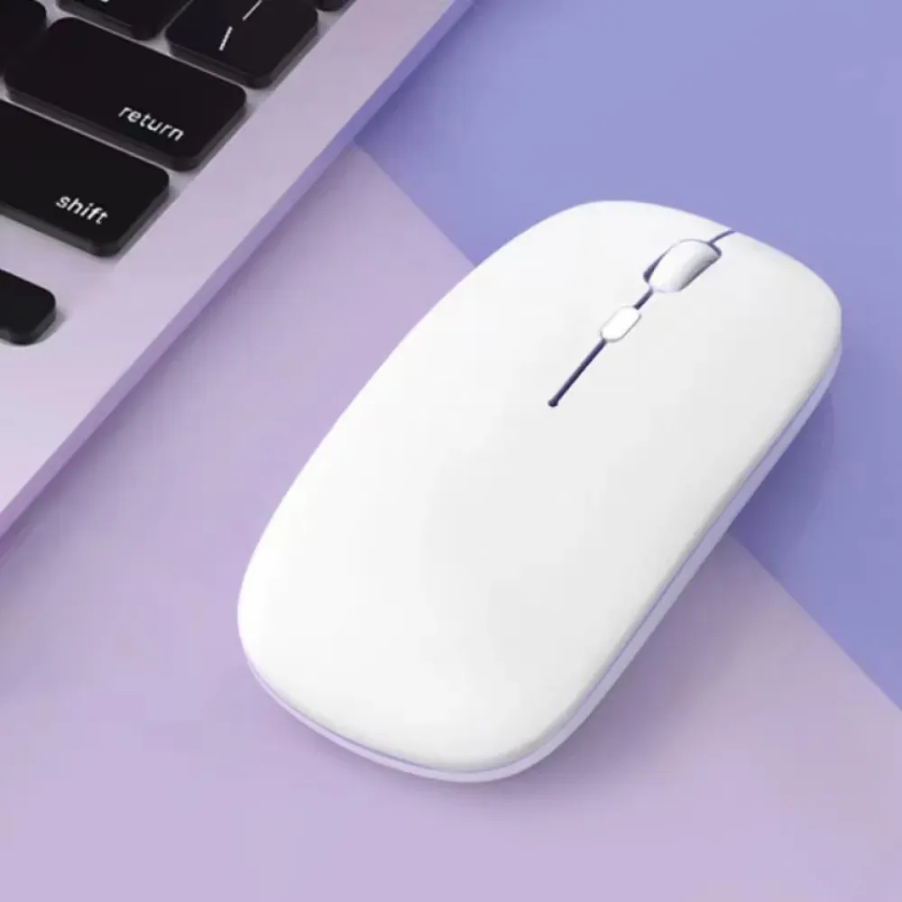 Souris Bluetooth sans fil ultra-fine pour ordinateur portable et tablette, compatible iPad, Android et Windows 7