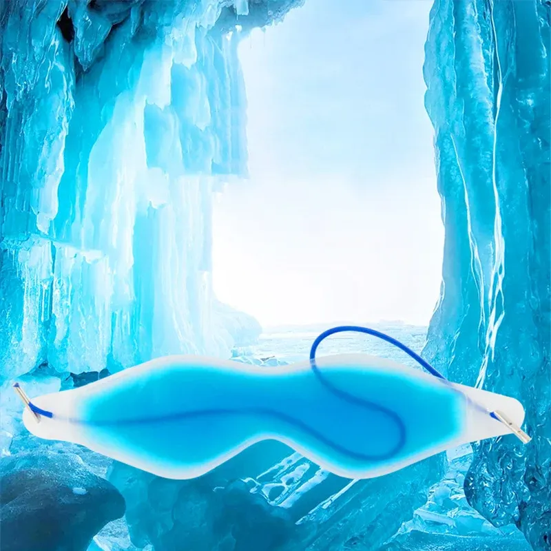 Masque pour les yeux en gel en situation d'utilisation