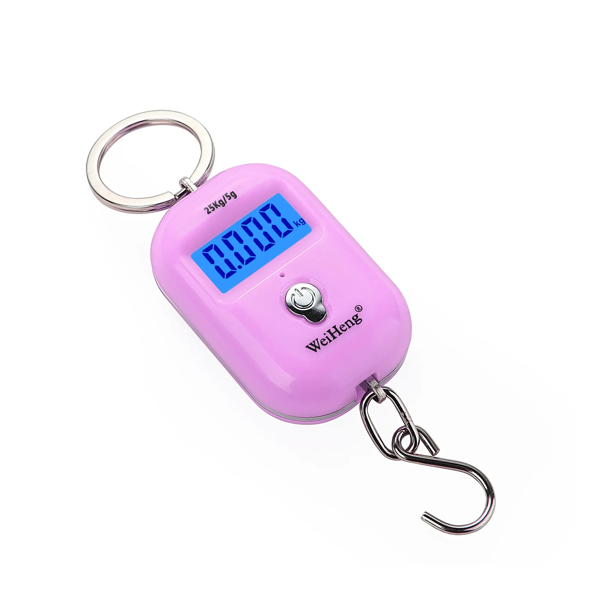 Mini balance numérique de pêche 25 kg / 10 g, portable et suspendue, pour peser les bagages 10