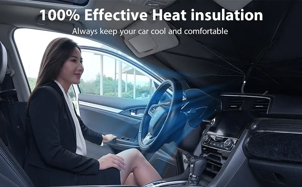 Pare-soleil pliable pour pare-brise de voiture