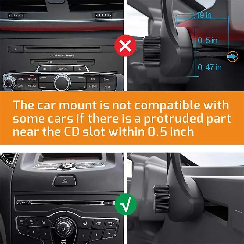 Support de téléphone pour voiture, lecture du GPS