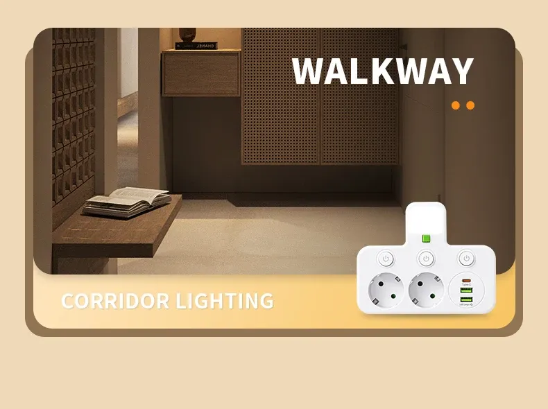 Chargeur mural USB-C, orifices de fixation