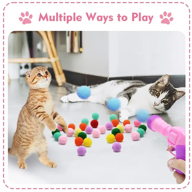 Lanceur de balles silencieux pour chat