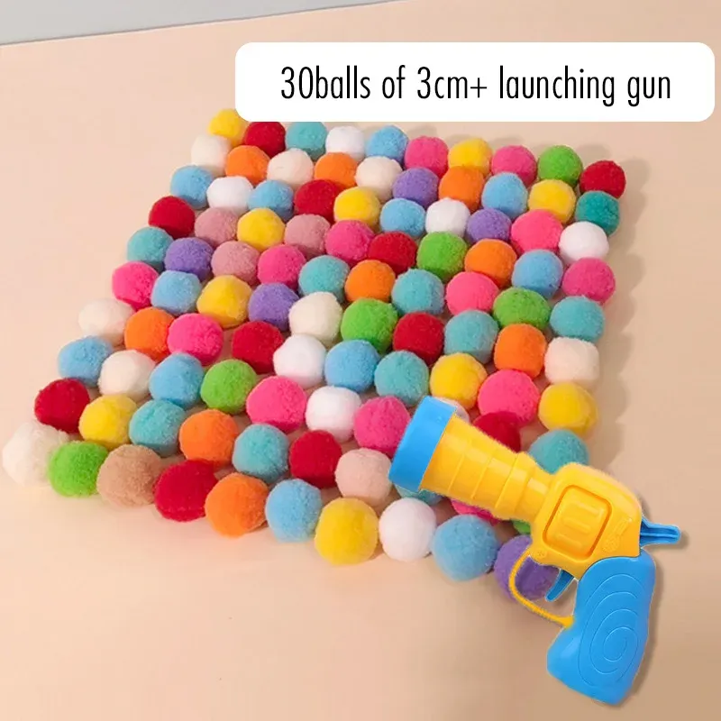 Balle en peluche interactive pour chat avec lanceur silencieux et balle rebondissante 13