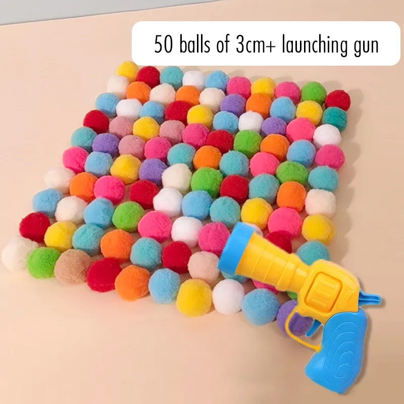Balle en peluche interactive pour chat avec lanceur silencieux et balle rebondissante 10
