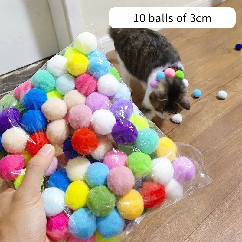 Balle en peluche interactive pour chat avec lanceur silencieux et balle rebondissante 8