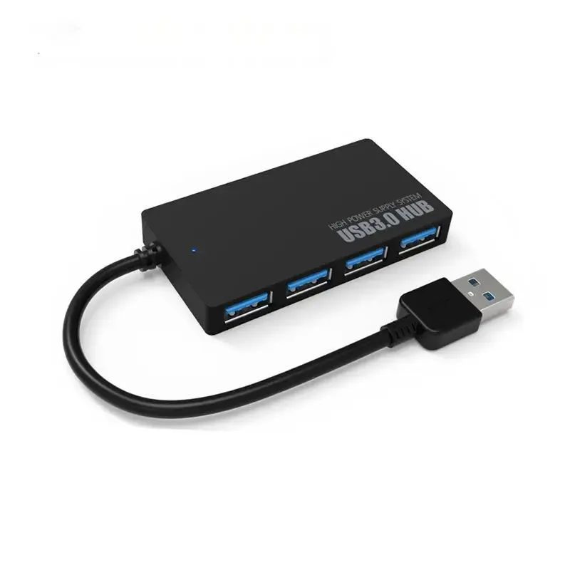 Hub USB 2.0 haute vitesse à 4 ports, adaptateur séparateur de données, extension Plug and Play multisystème pour une connectivité optimisée 3