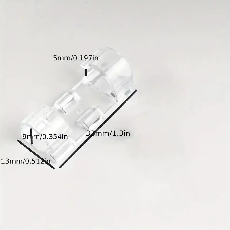 Clips de câbles transparents en plastique pour la gestion des câbles muraux et de bureau, supports adhésifs, lot de 10 ou 200 pièces 6