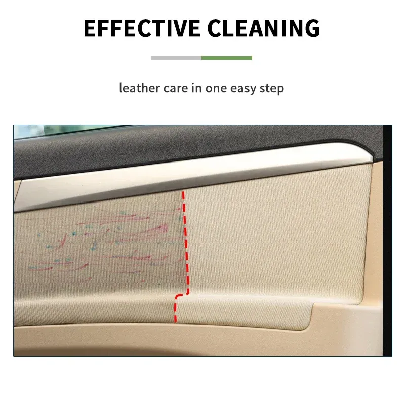 Nettoyant pour intérieur de voiture, nettoyant plafond, cuir, flanelle et tissu, sans eau, polyvalent, spray nettoyant tableau de bord S21 4