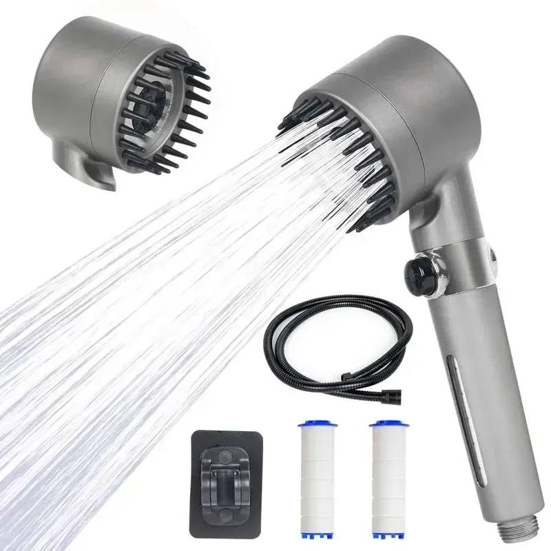 Pommeau de douche haute pression à économie d'eau avec filtre, 3 modes de jet réglables