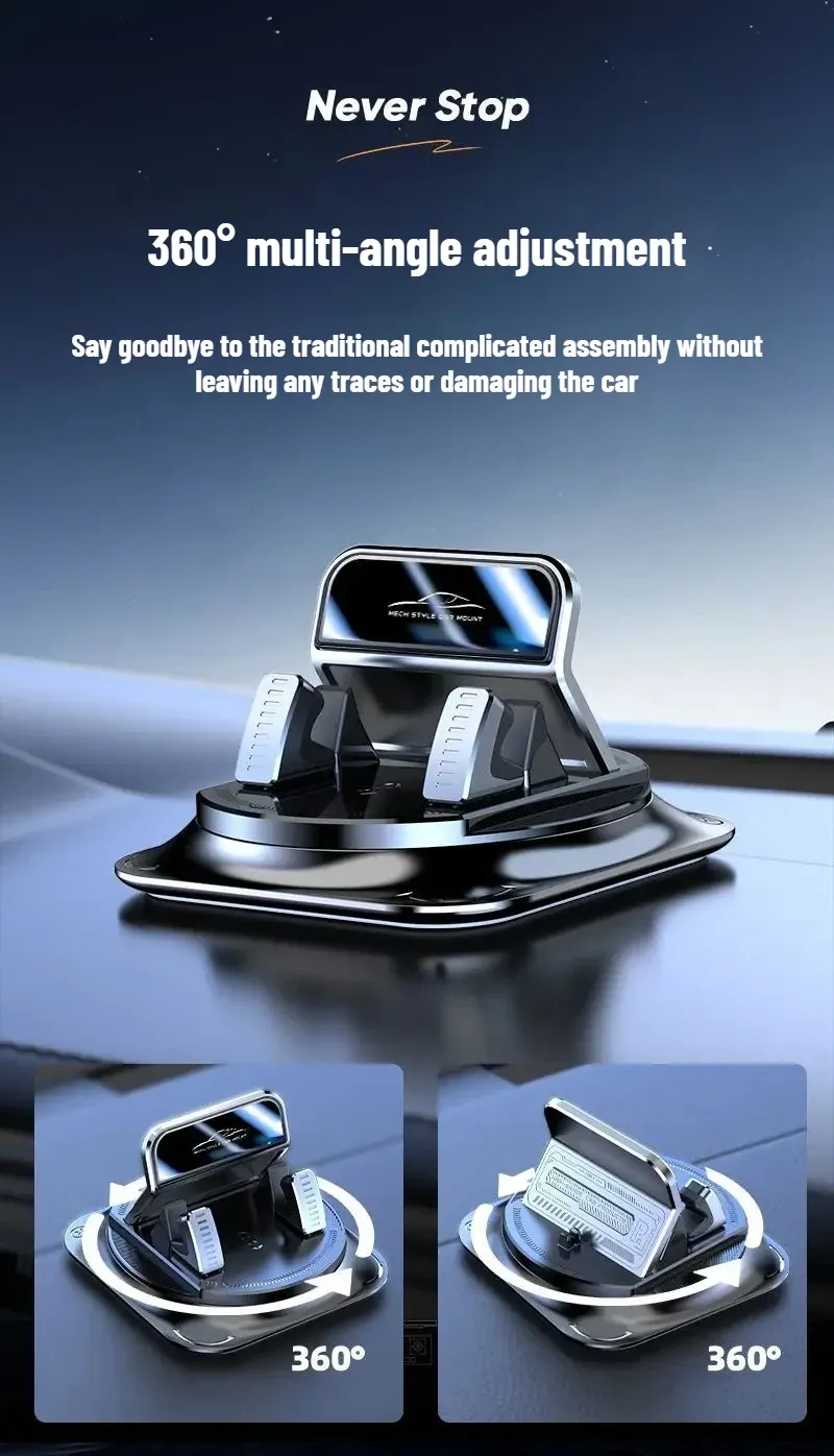 Support téléphone voiture, compartiment de rangement