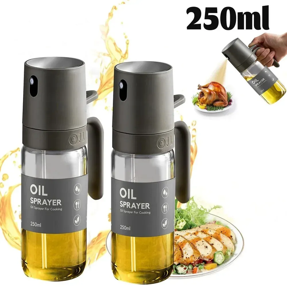 Pulvérisateur d'huile en verre pour friteuse à air, 2 en 1, rechargeable et anti-fuite, à brume fine - Image 1