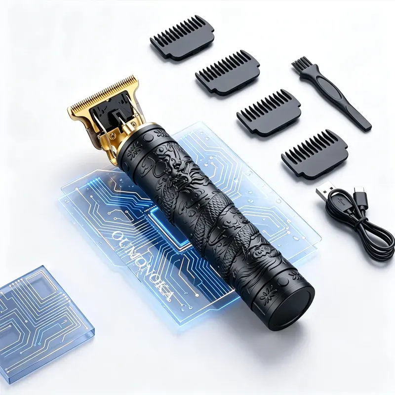 Tondeuse à cheveux électrique sans fil vintage, portable et rechargeable par USB, tondeuse professionnelle pour barbiers. 13