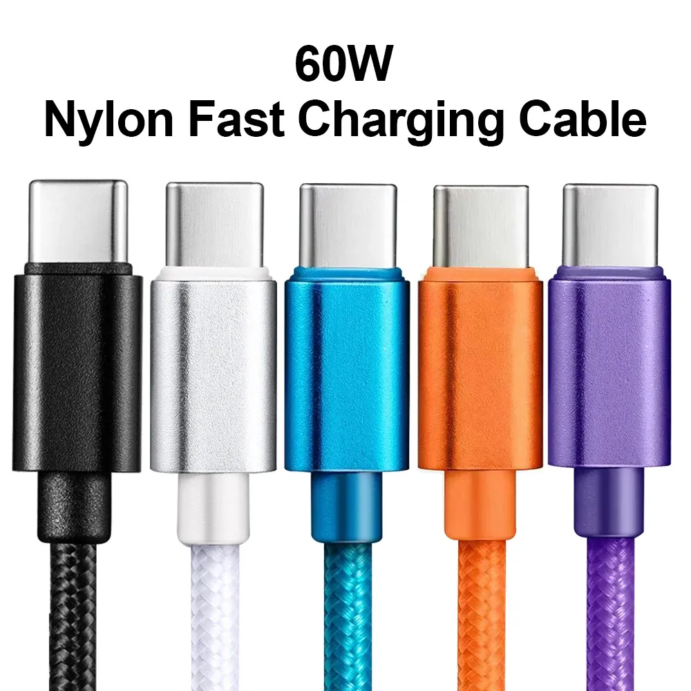 Détail du tressage en nylon du câble
