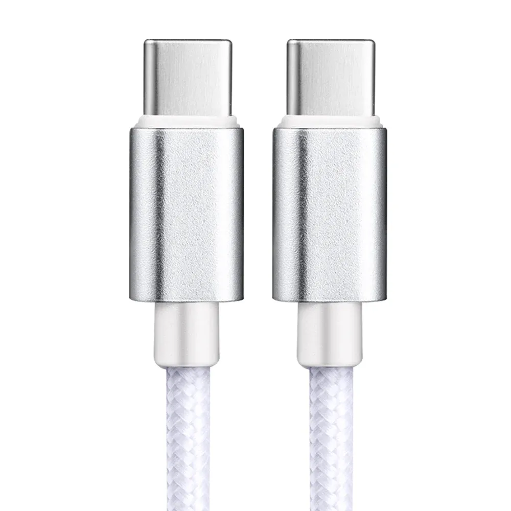 Câble USB-C tressé en nylon 60W pour iPhone 15, 16, 17 Pro Max, longueurs 1m, 2m et 3m, câble de charge rapide USB-C vers USB-C pour Samsung, Xiaomi et Huawei 9