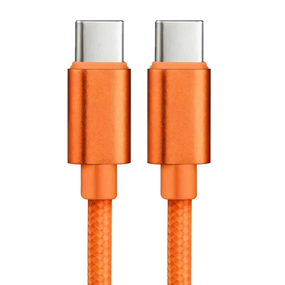 Câble USB-C tressé en nylon 60W pour iPhone 15, 16, 17 Pro Max, longueurs 1m, 2m et 3m, câble de charge rapide USB-C vers USB-C pour Samsung, Xiaomi et Huawei 8