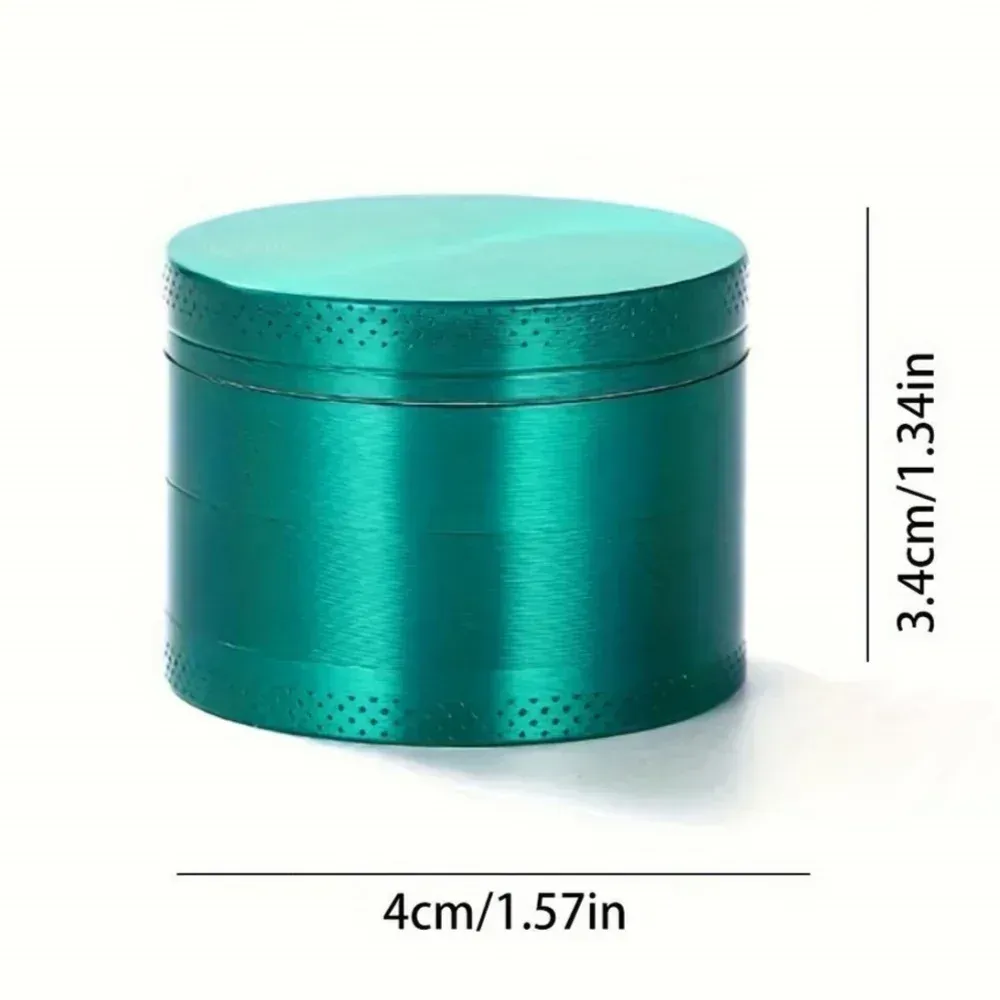 Moulin à herbes en métal 4 couches 1,6 pouces : broyeur manuel pour épices, poivre, tabac et herbes 9