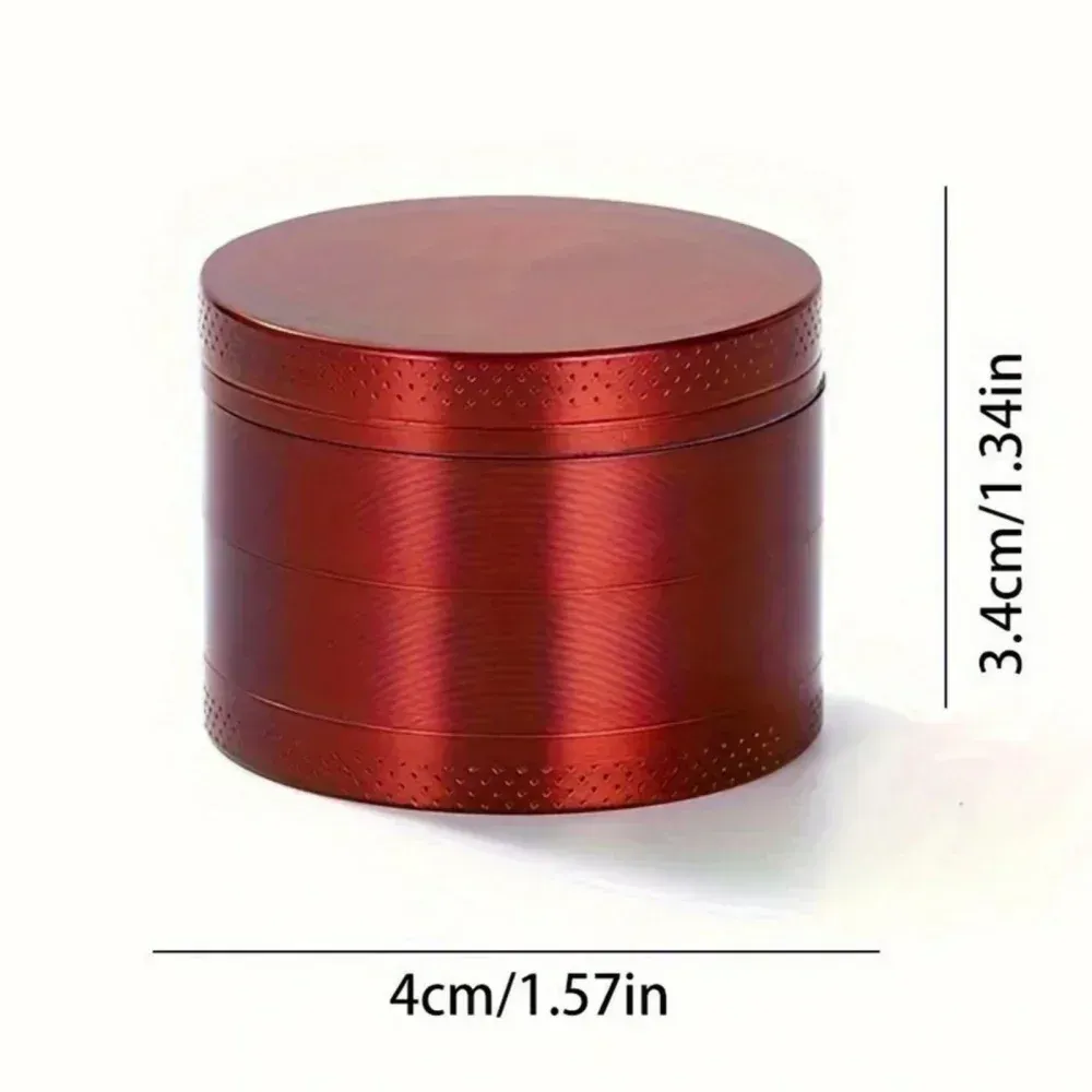 Moulin à herbes en métal 4 couches 1,6 pouces : broyeur manuel pour épices, poivre, tabac et herbes 10