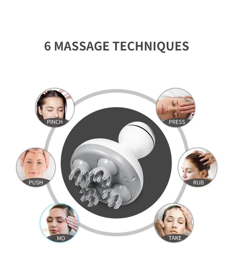 Masseur de cuir chevelu, mise en situation
