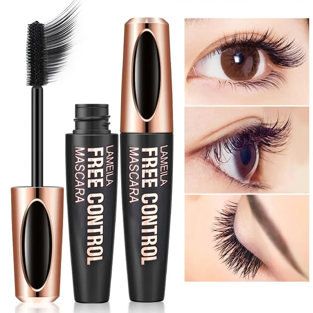 Mascara Fibres de Soie 8D Imperméable, Volume et Allongement, Noir, 1 Pièce 7