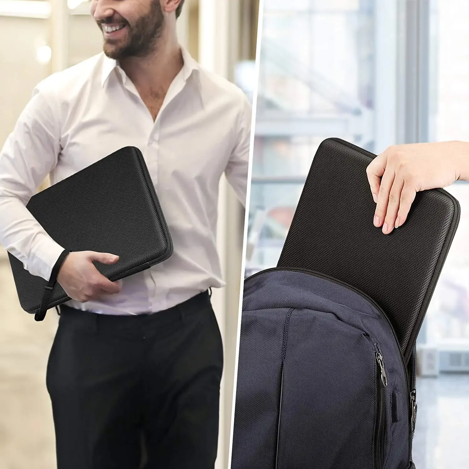 Pochette ordinateur portable finitions soignées