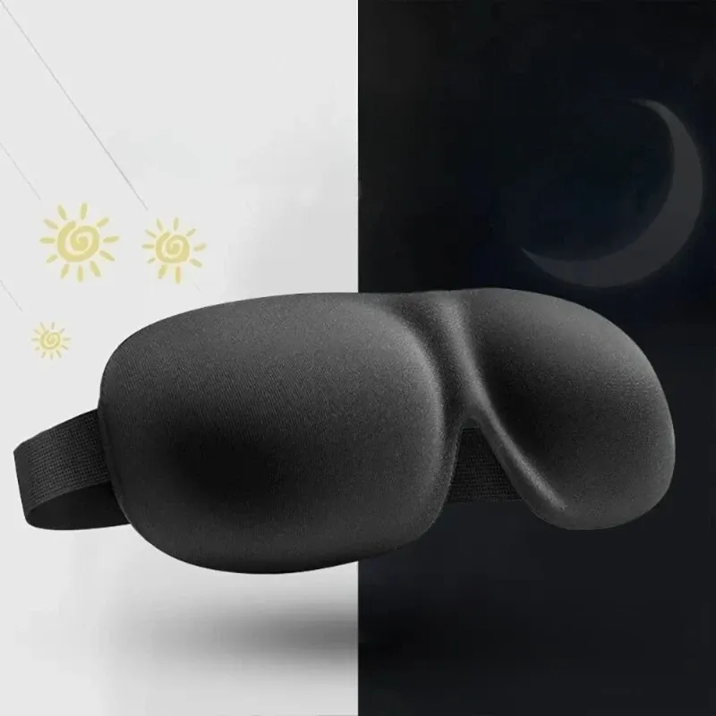 Masque de sommeil 3D doux et respirant, occultant, respectueux de la peau - Image 1