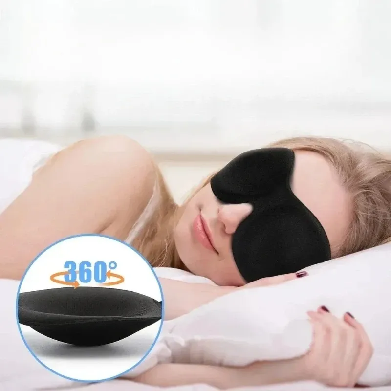 Masque de sommeil 3D doux et respirant, occultant, respectueux de la peau 5