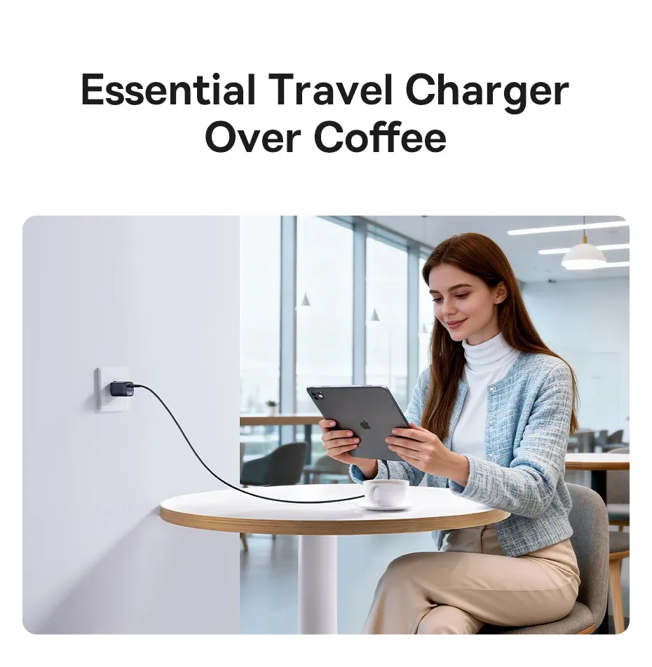 Chargeur Baseus USB-C, ergonomie