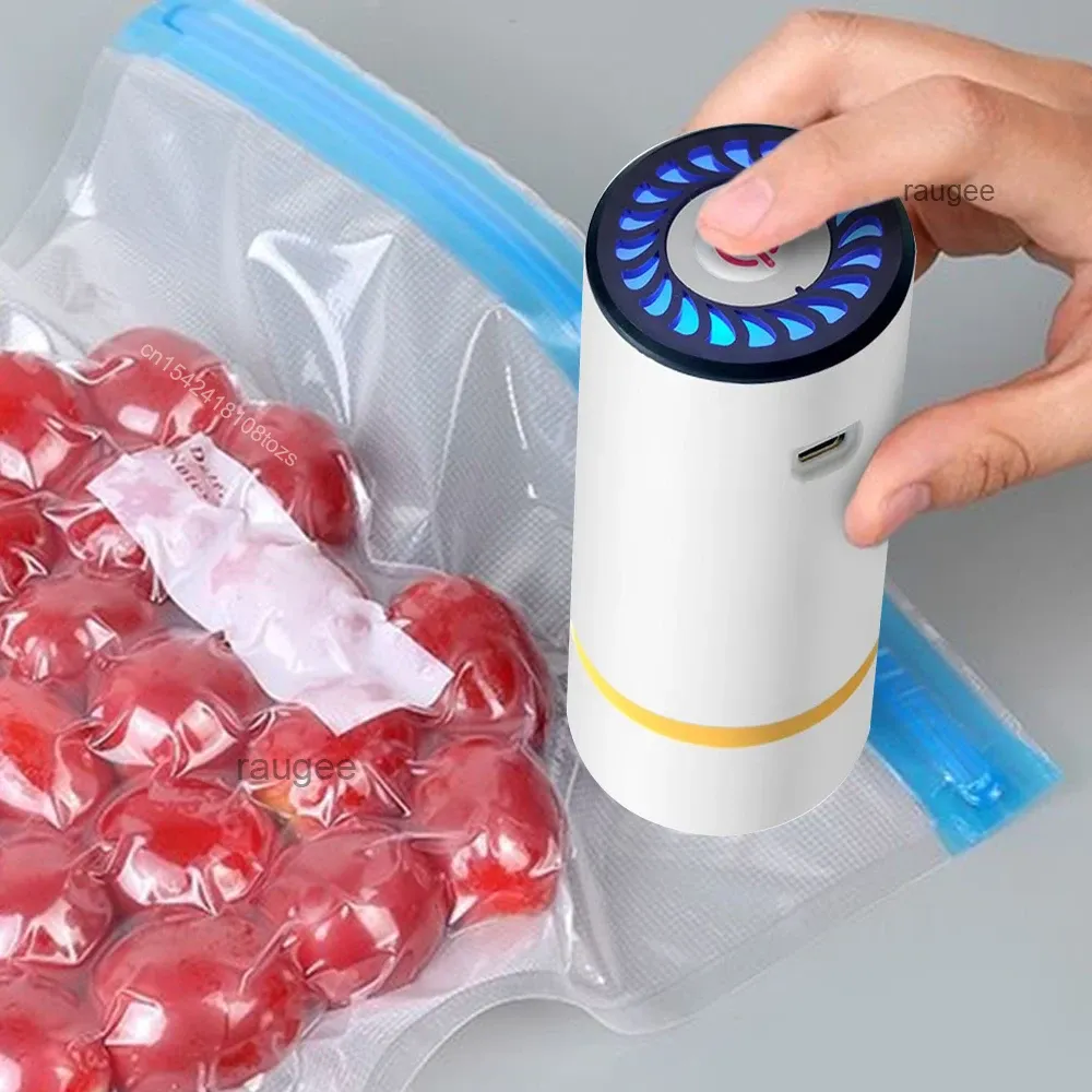 Pompe à air électrique rechargeable pour sacs sous vide, conservation des aliments frais