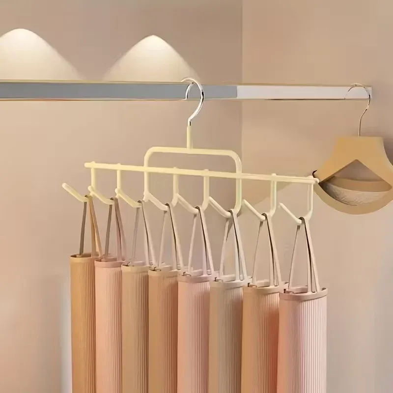 Porte-casquettes mural avec crochets de suspension, capacité 8 casquettes, idéal pour placard de dortoir – 1 pièce 8