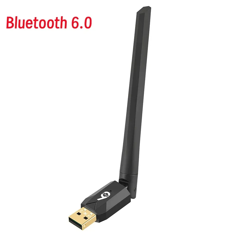 Adaptateur Bluetooth 6.0 USB, Récepteur et Transmetteur Audio, Portée 200 m, Pilote Gratuit pour Windows 11/10/8.1 8