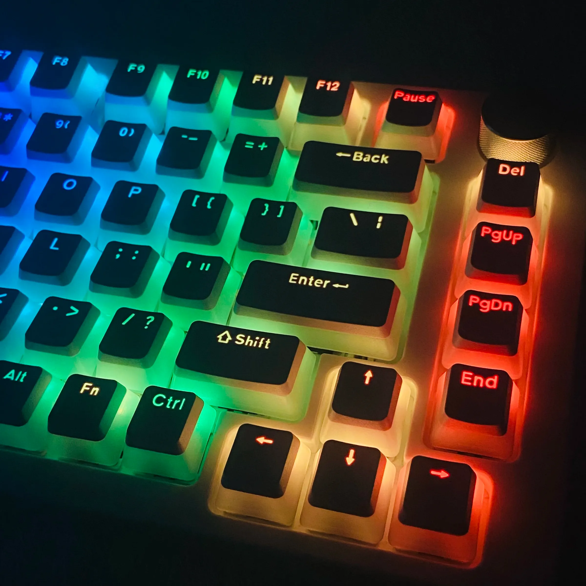 Keycaps Pudding transparents PBT OEM pour clavier de jeu, clavier mécanique personnalisé 68 75 80 95 108 4