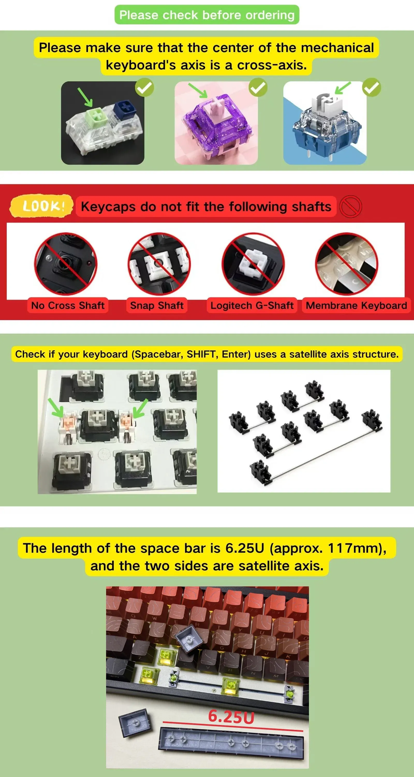 Keycaps Pudding transparents, vue d'ensemble