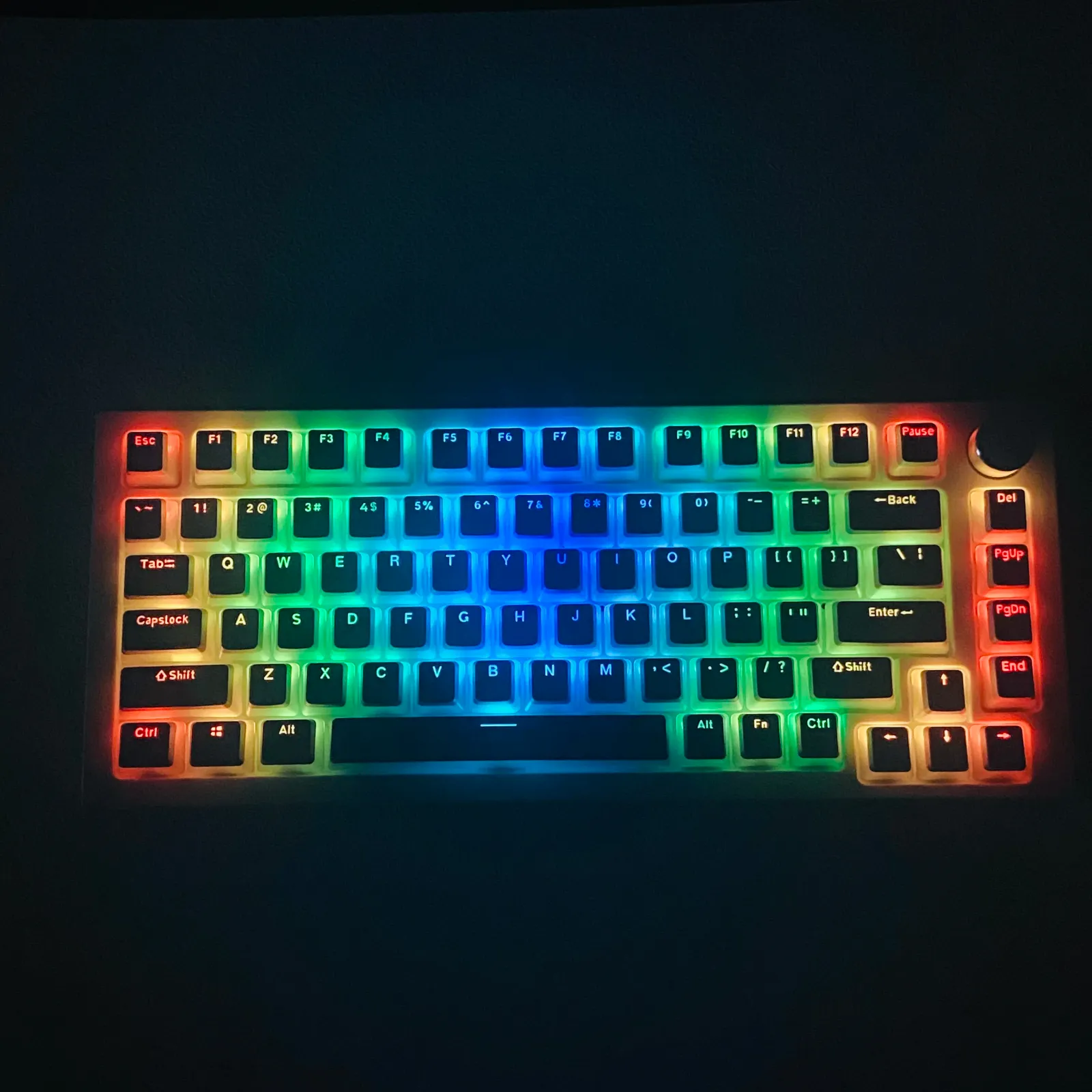 Keycaps Pudding transparents, ensemble complet