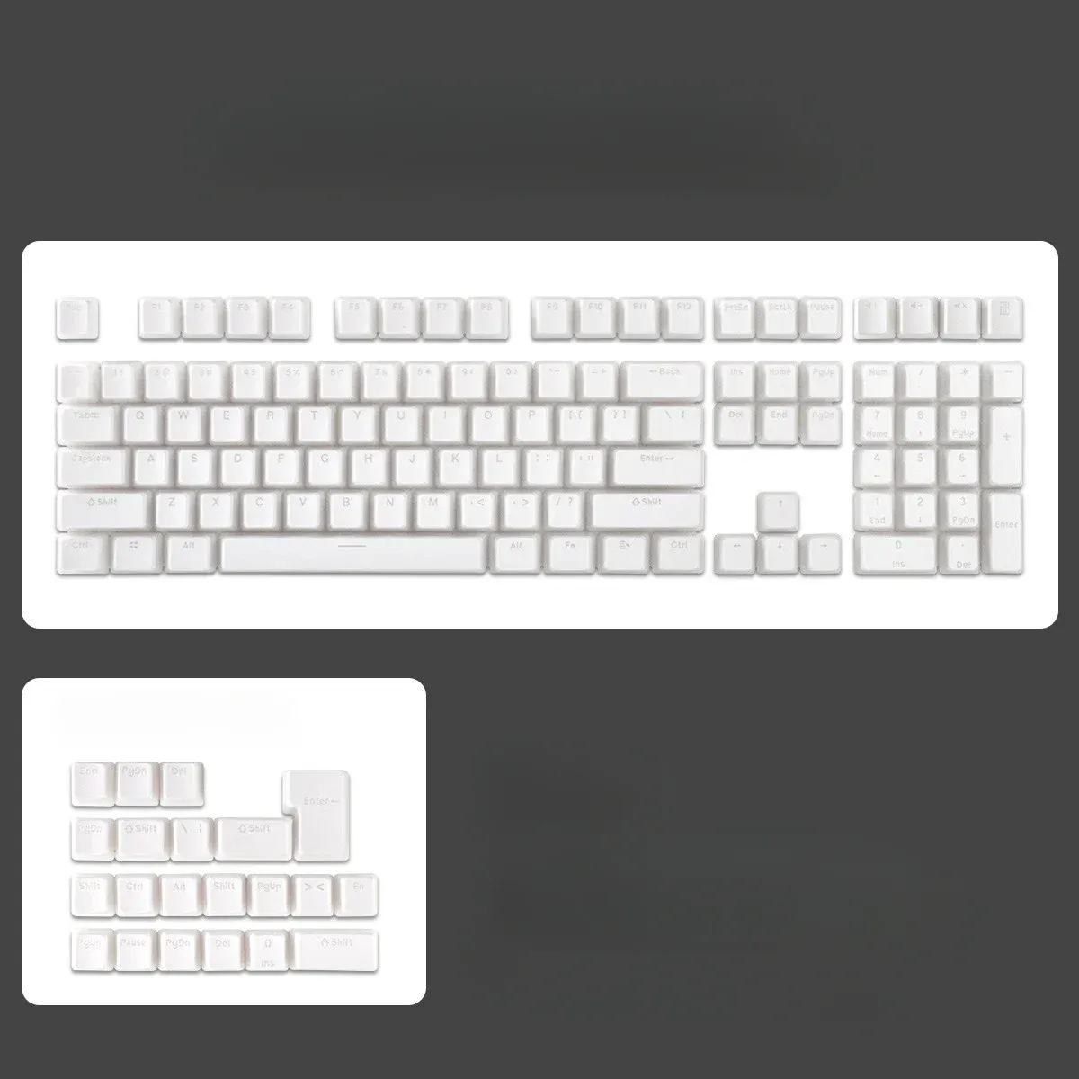 Keycaps Pudding transparents PBT OEM pour clavier de jeu, clavier mécanique personnalisé 68 75 80 95 108 8