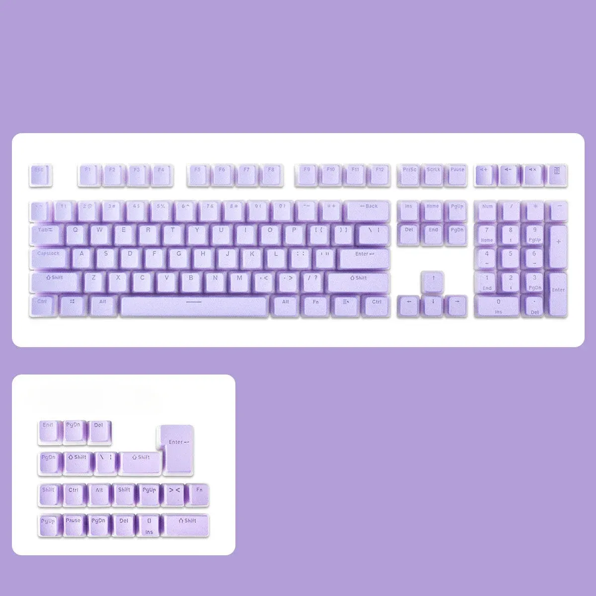 Keycaps Pudding transparents PBT OEM pour clavier de jeu, clavier mécanique personnalisé 68 75 80 95 108 10