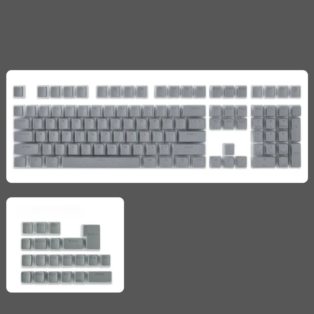 Keycaps Pudding transparents PBT OEM pour clavier de jeu, clavier mécanique personnalisé 68 75 80 95 108 9