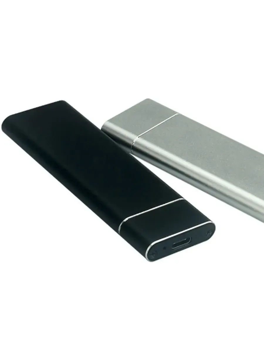 Boîtier de disque dur M.2 en alliage d'aluminium, boîtier de disque dur externe à clé B, interface USB-C, compatible protocoles SATA et NVMe 2