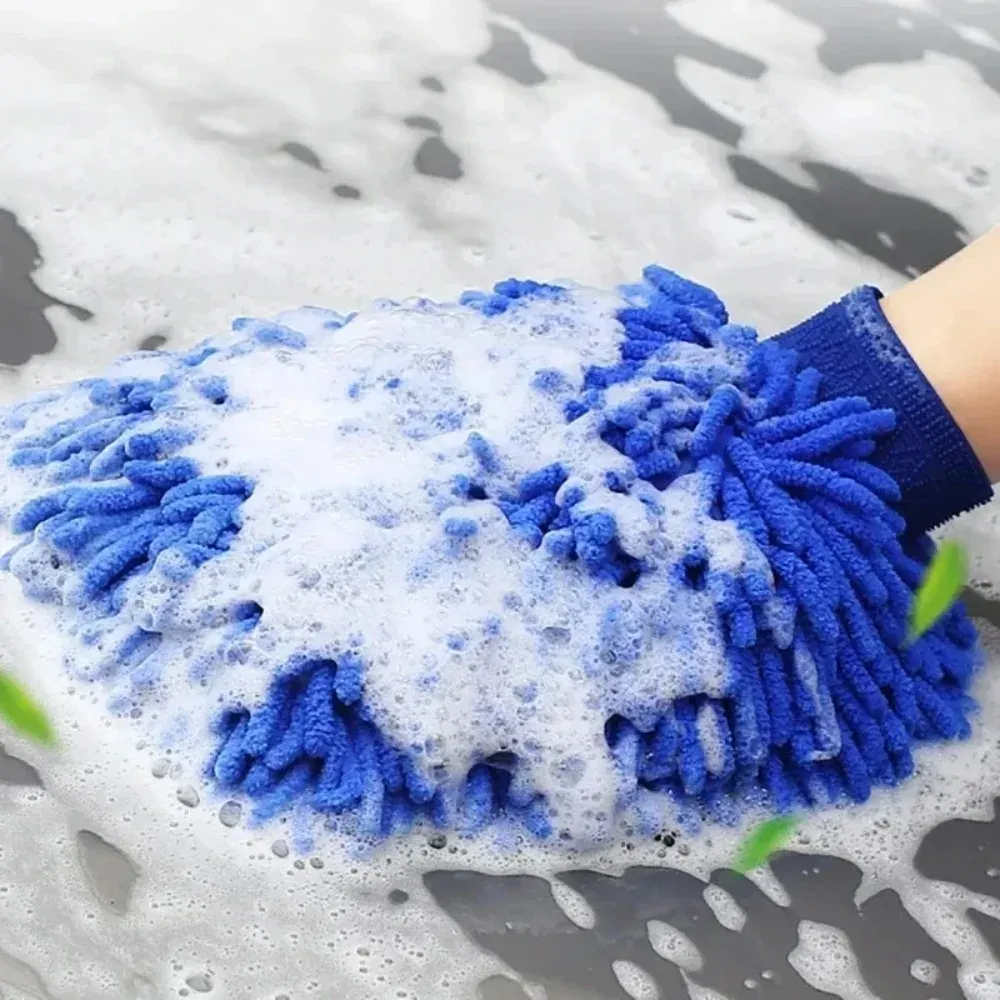 Éponge de lavage en microfibre anti-rayures et ultra absorbante pour l'entretien extérieur des véhicules