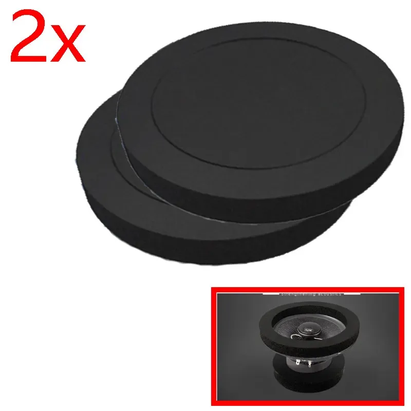 Anneau d'isolation phonique auto-adhésif en coton pour haut-parleur de voiture 6,5 pouces, garniture de porte 9