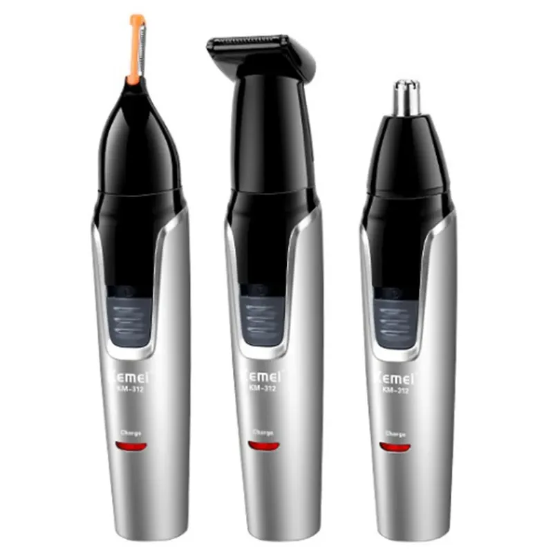 Kemei – Tondeuse électrique rechargeable 3 en 1 pour hommes, tondeuse à barbe, tondeuse à sourcils et épilateur visage 5