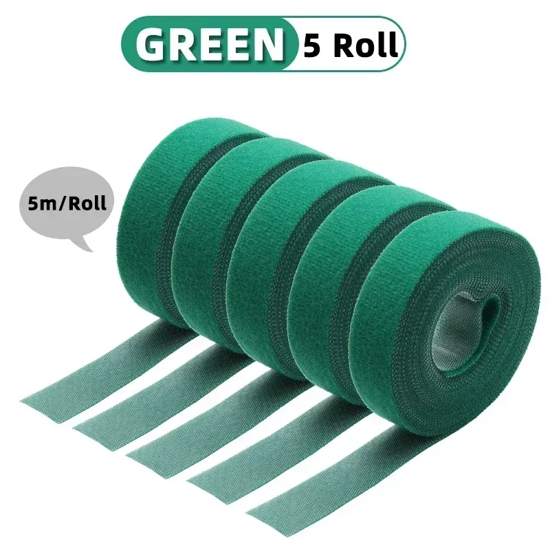 Rouleau d'attaches de câble réutilisables, 5 m, boucles de fixation auto-adhésives, clips de support de câble, organisateur de sangles en nylon pour bricolage 10